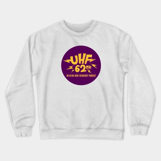 UHF 62nd Purple Button Crewneck Sweatshirt by UHF62nd